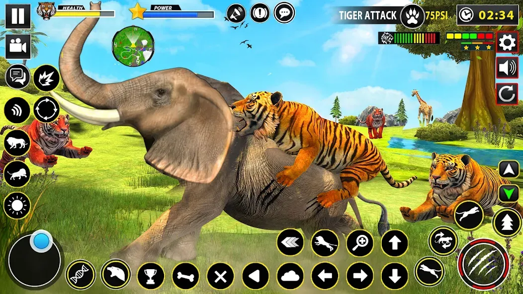 Tiger Simulator Lion games 3D (Тигровый Симулятор Игр Льва 3D) [MOD: Все открыто] - Скриншот 3