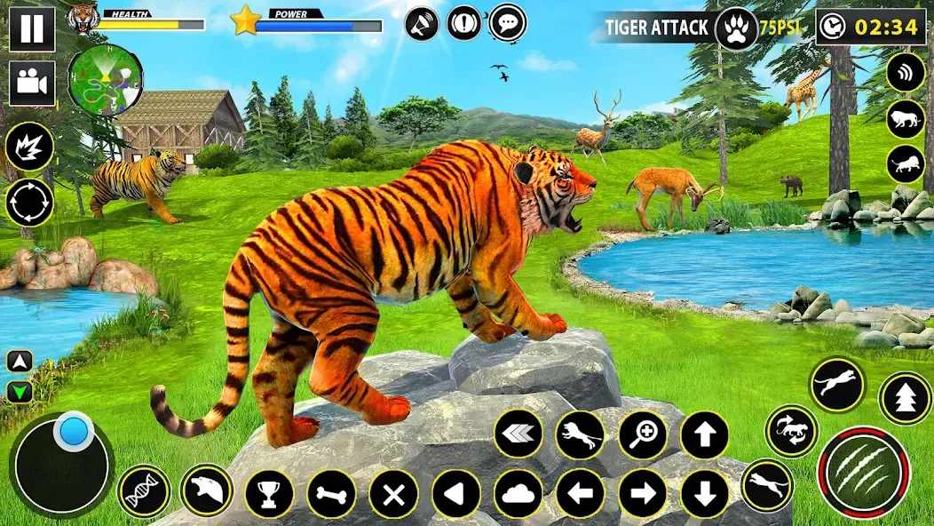 Tiger Simulator Lion games 3D (Тигровый Симулятор Игр Льва 3D) [MOD: Все открыто] - Скриншот 4