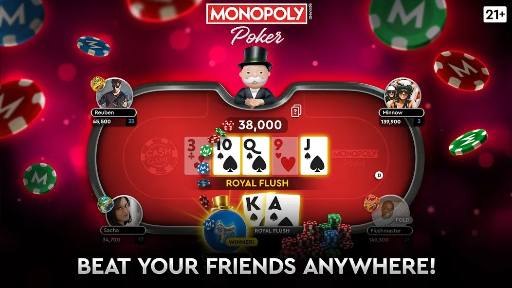 MONOPOLY Poker — Texas Holdem (МОНОПОЛИЯ Покер) [MOD: Разблокировано] - Скриншот 3