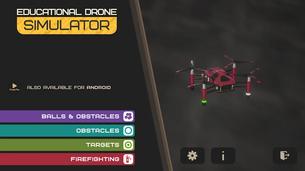 Edu Drone Simulator [MOD: Разблокировано] - Скриншот 1