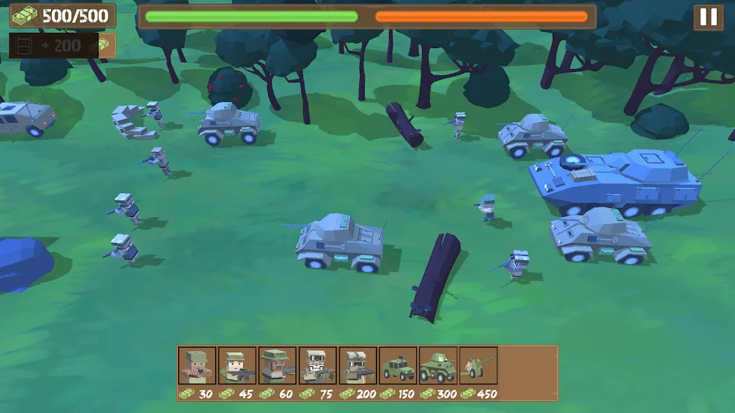 Border Wars: Army Simulator [MOD: Много монет/Энергии] - Скриншот 5