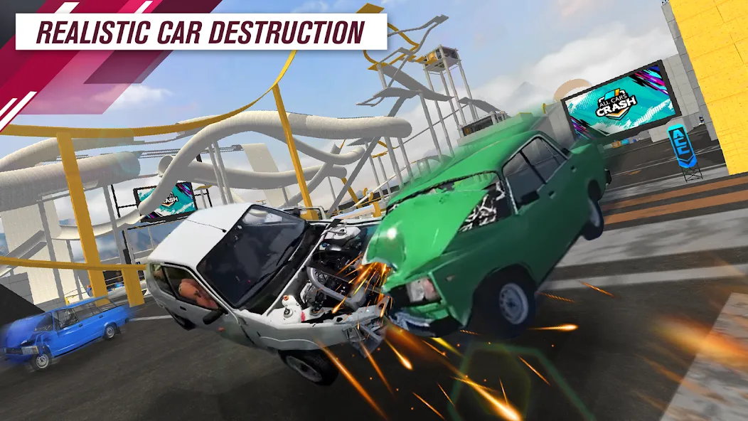 All Cars Crash (Олл Карс Краш) [MOD: Разблокировано] - Скриншот 2