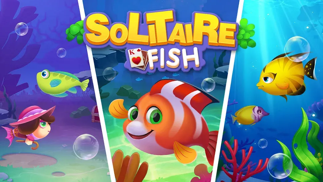 Solitaire Fish Klondike Card (Солитер Карточная игра Клондайк Фиш) [MOD: Все открыто] - Скриншот 5