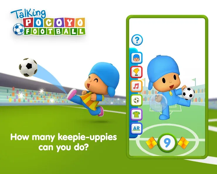 Talking Pocoyo Football [MOD: Мод Меню/Взлом] - Скриншот 1