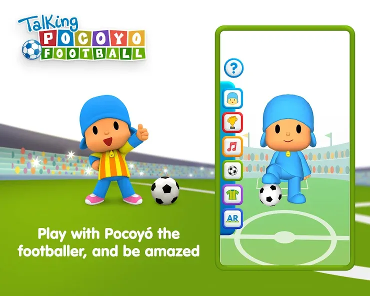 Talking Pocoyo Football [MOD: Мод Меню/Взлом] - Скриншот 2