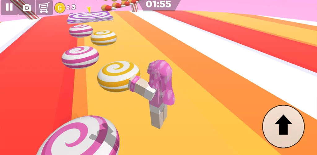 Candy Parkour Sweet girl (Кенди Паркур Свит грл) [MOD: Разблокировано] - Скриншот 3