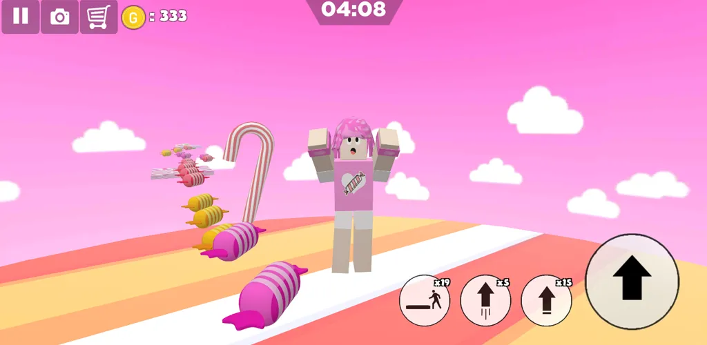 Candy Parkour Sweet girl (Кенди Паркур Свит грл) [MOD: Разблокировано] - Скриншот 4