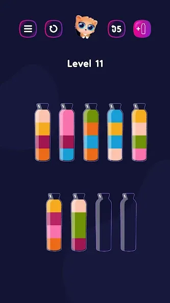 Get Color — Water Sort Puzzle [MOD: Разблокировано] - Скриншот 2