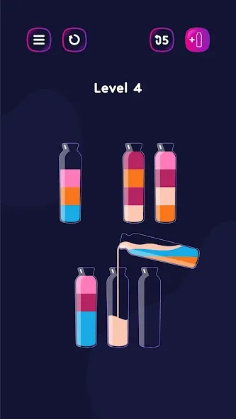 Get Color — Water Sort Puzzle [MOD: Разблокировано] - Скриншот 5