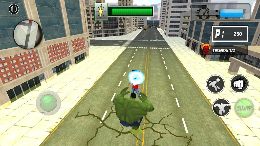 Monster Superhero: Green Fight [MOD: Бесконечные деньги] - Скриншот 3
