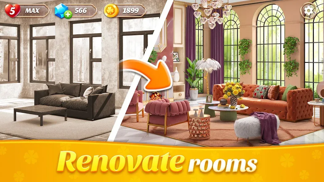 Space Decor : Villa (Спейс Декор) [MOD: Все разблокировано] - Скриншот 1