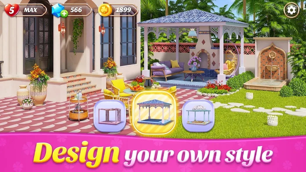Space Decor : Villa (Спейс Декор) [MOD: Все разблокировано] - Скриншот 2