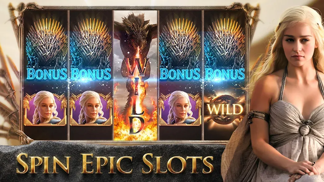Game of Thrones Slots Casino (Гейм оф Тронс Слотс Казино) [MOD: Все открыто] - Скриншот 1