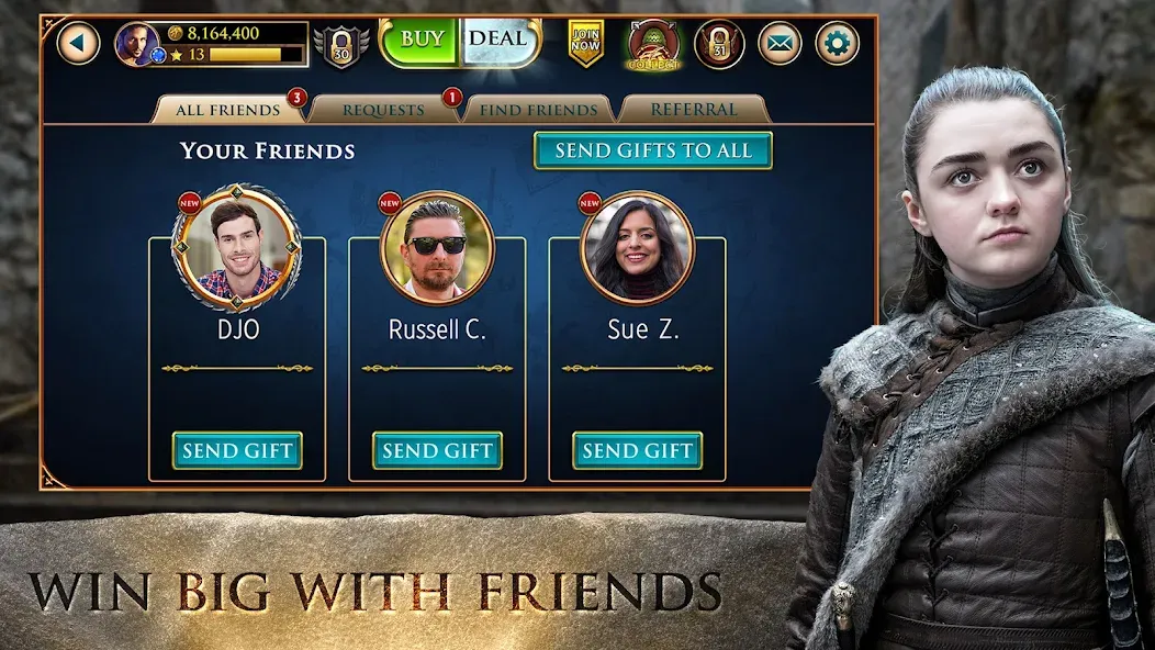 Game of Thrones Slots Casino (Гейм оф Тронс Слотс Казино) [MOD: Все открыто] - Скриншот 3