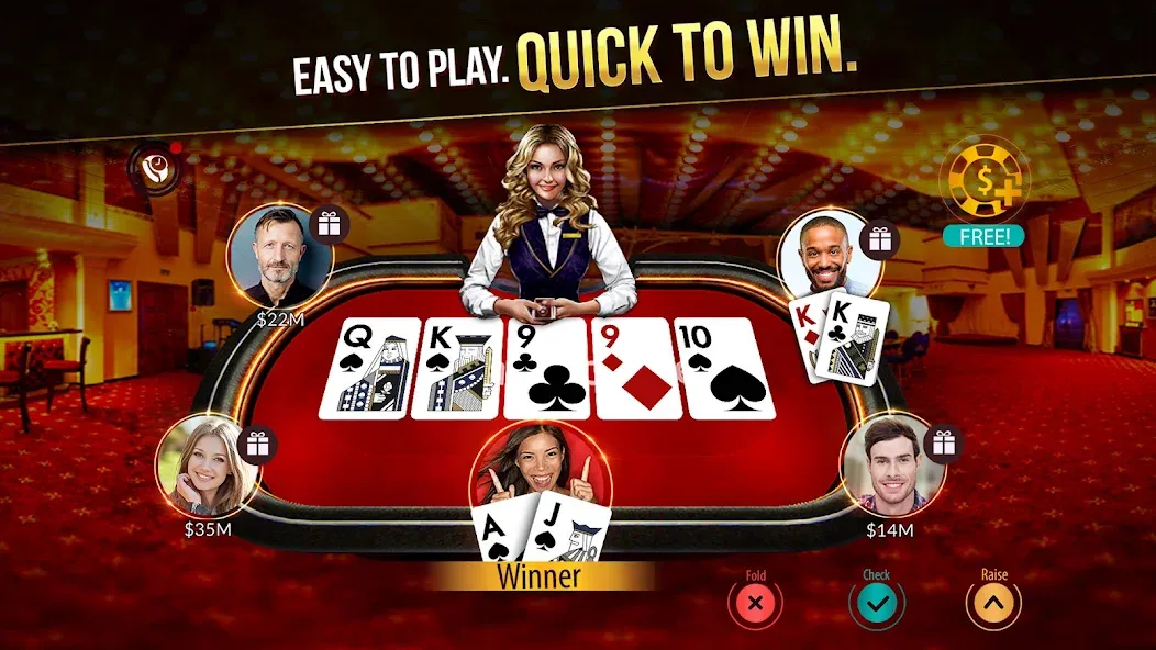 Zynga Poker ™ – Texas Holdem (Зинга Покер) [MOD: Бесконечные деньги] - Скриншот 1