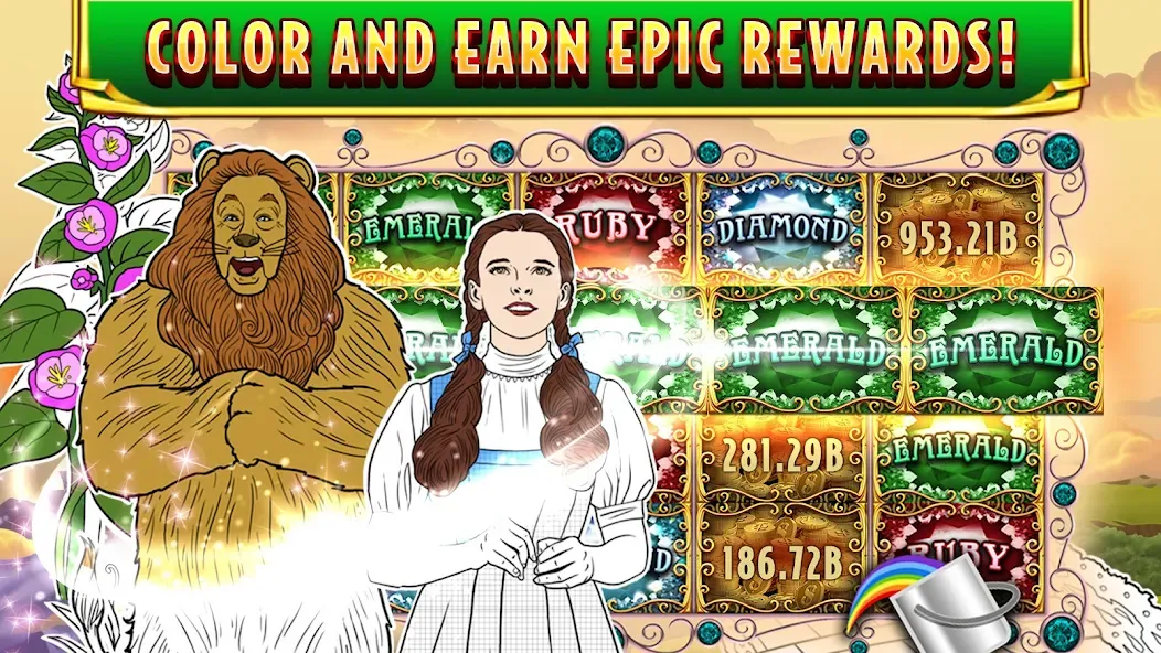 Wizard of Oz Slots Games (Волшебник из страны Оз игровой автомат) [MOD: Мод Меню/Взлом] - Скриншот 5
