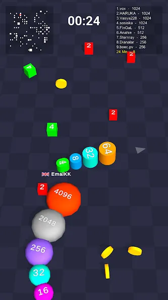 Cube Arena 2048: Merge Numbers [MOD: Мод Меню/Взлом] - Скриншот 1