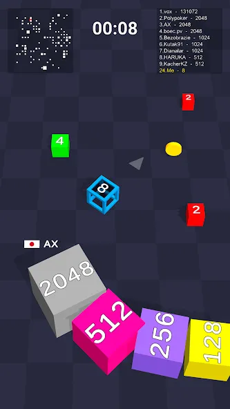 Cube Arena 2048: Merge Numbers [MOD: Мод Меню/Взлом] - Скриншот 2