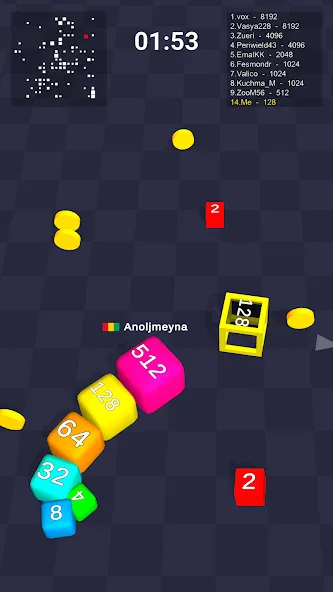 Cube Arena 2048: Merge Numbers [MOD: Мод Меню/Взлом] - Скриншот 3