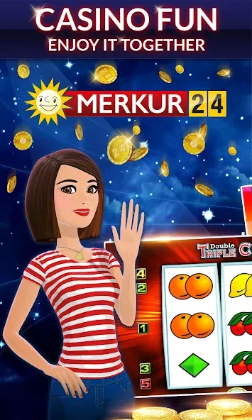 Merkur24 – Slots & Casino (Меркур24 Казино) [MOD: Много монет/Энергии] - Скриншот 1