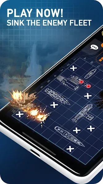 Fleet Battle — Sea Battle [MOD: Premium/Unlocked] - Скриншот 1