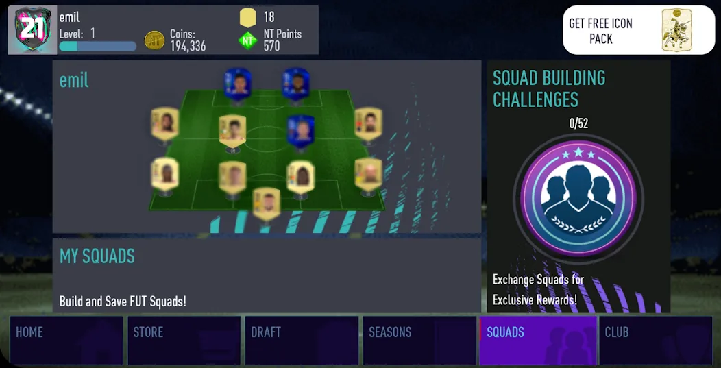 NT 21 Draft + Pack Opener [MOD: Бесконечные деньги] - Скриншот 5