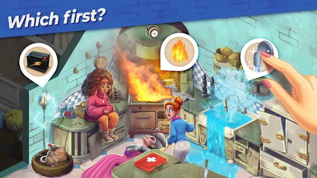Penny & Flo: Home Renovation [MOD: Mega Mod/Меню] - Скриншот 2