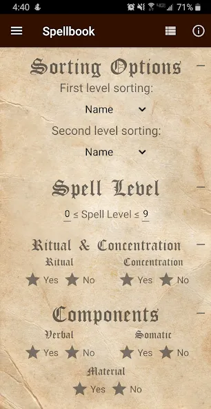 D&D Spellbook 5e [MOD: Premium/Unlocked] - Скриншот 2