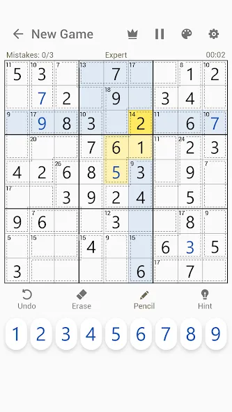 Killer Sudoku — Sudoku Puzzles [MOD: Premium/Unlocked] - Скриншот 2