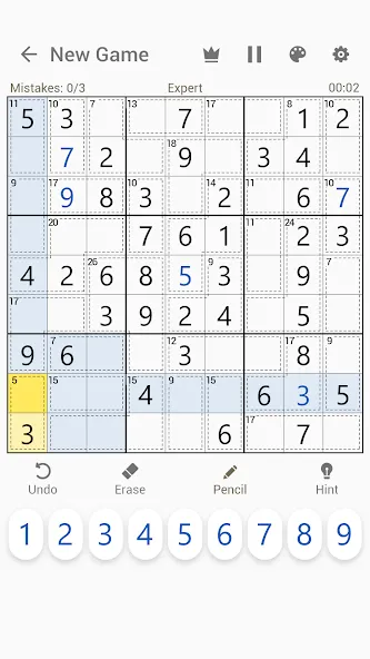 Killer Sudoku — Sudoku Puzzles [MOD: Premium/Unlocked] - Скриншот 4