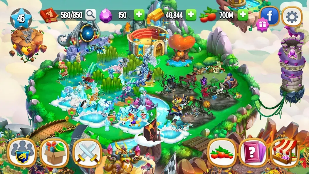 Dragon City: Mobile Adventure [MOD: Все разблокировано] - Скриншот 4