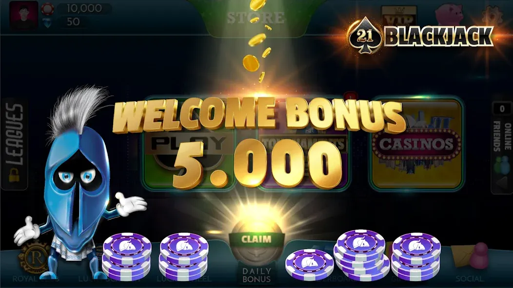 BlackJack 21 — Online Casino [MOD: Мод Меню/Взлом] - Скриншот 3
