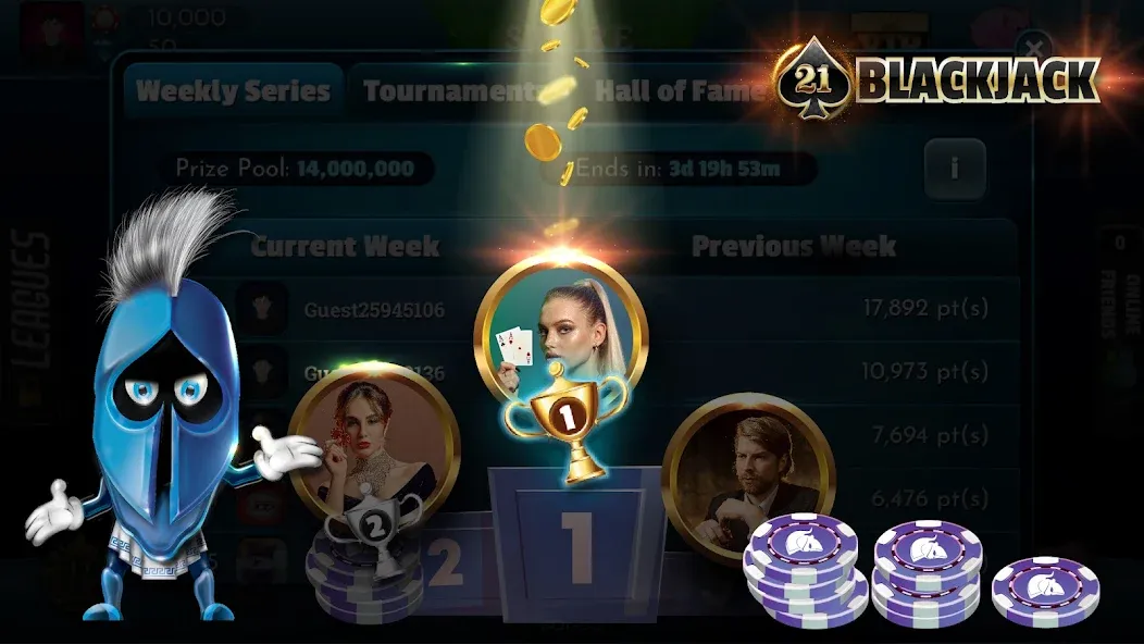 BlackJack 21 — Online Casino [MOD: Мод Меню/Взлом] - Скриншот 4