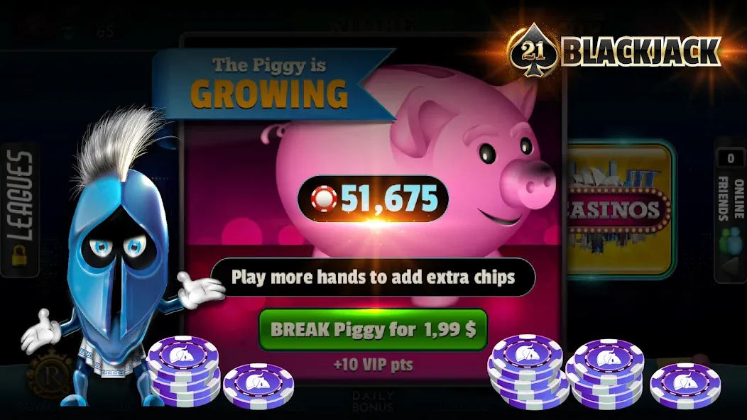 BlackJack 21 — Online Casino [MOD: Мод Меню/Взлом] - Скриншот 5