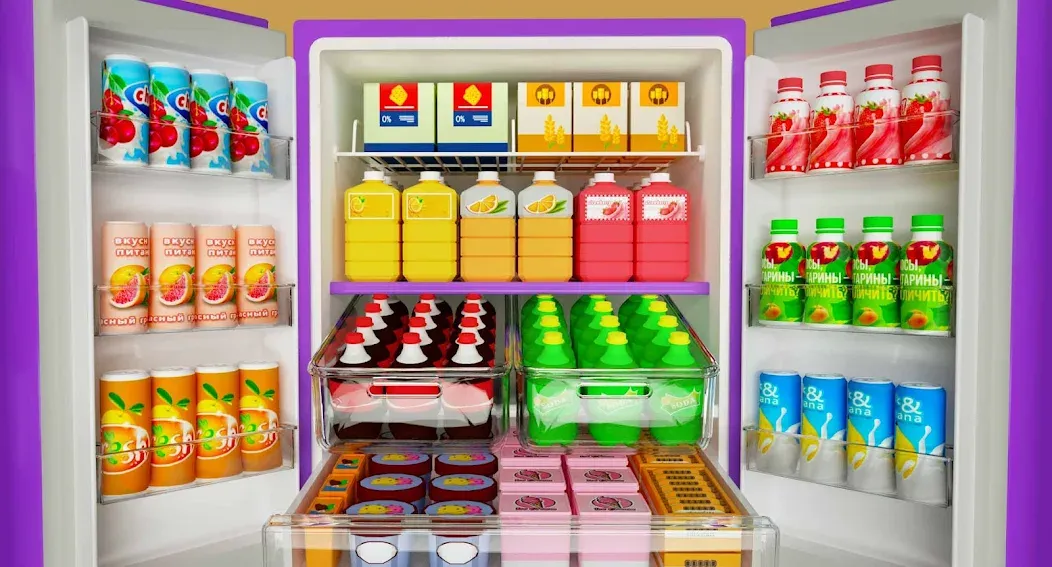 Fill Up Fridge：Organizing Game [MOD: Mega Mod/Меню] - Скриншот 1
