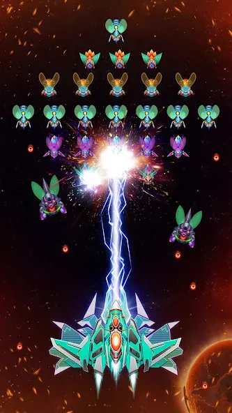 Galaxy Attack — Alien Shooter (Гэлэкси аттак) [MOD: Разблокировано] - Скриншот 1