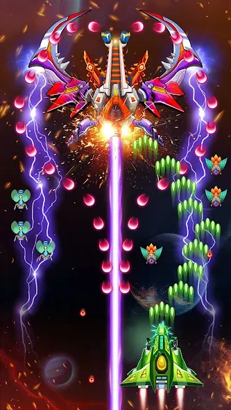 Galaxy Attack — Alien Shooter (Гэлэкси аттак) [MOD: Разблокировано] - Скриншот 3
