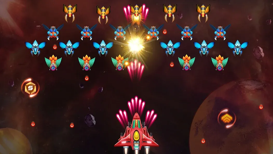 Galaxy Attack — Alien Shooter (Гэлэкси аттак) [MOD: Разблокировано] - Скриншот 5
