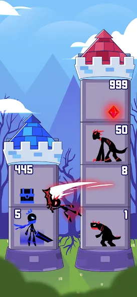 Hero Castle War: Tower Attack (Хиро Касл Вар) [MOD: Все разблокировано] - Скриншот 1