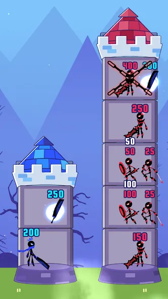 Hero Castle War: Tower Attack (Хиро Касл Вар) [MOD: Все разблокировано] - Скриншот 2
