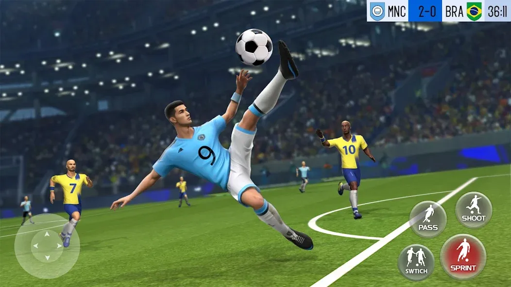 Play Football: Soccer Games (тар Футбол 23) [MOD: Мод Меню/Взлом] - Скриншот 1