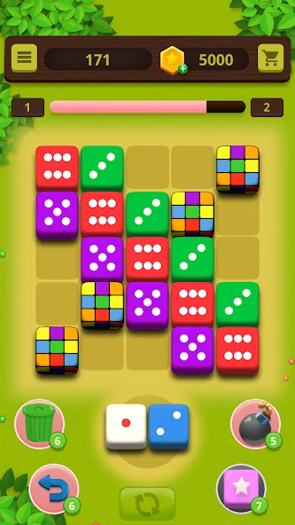Dice Craft — Merge Puzzle (Дайс Крафт) [MOD: Premium/Unlocked] - Скриншот 2