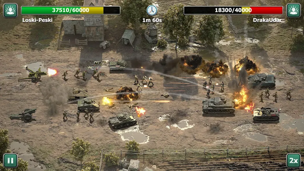 Heroes of War: Idle army game (Герои войны) [MOD: Много монет/Энергии] - Скриншот 4