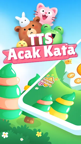 Acak Kata — Teka Teki Silang (Ацак Ката) [MOD: Premium/Unlocked] - Скриншот 1