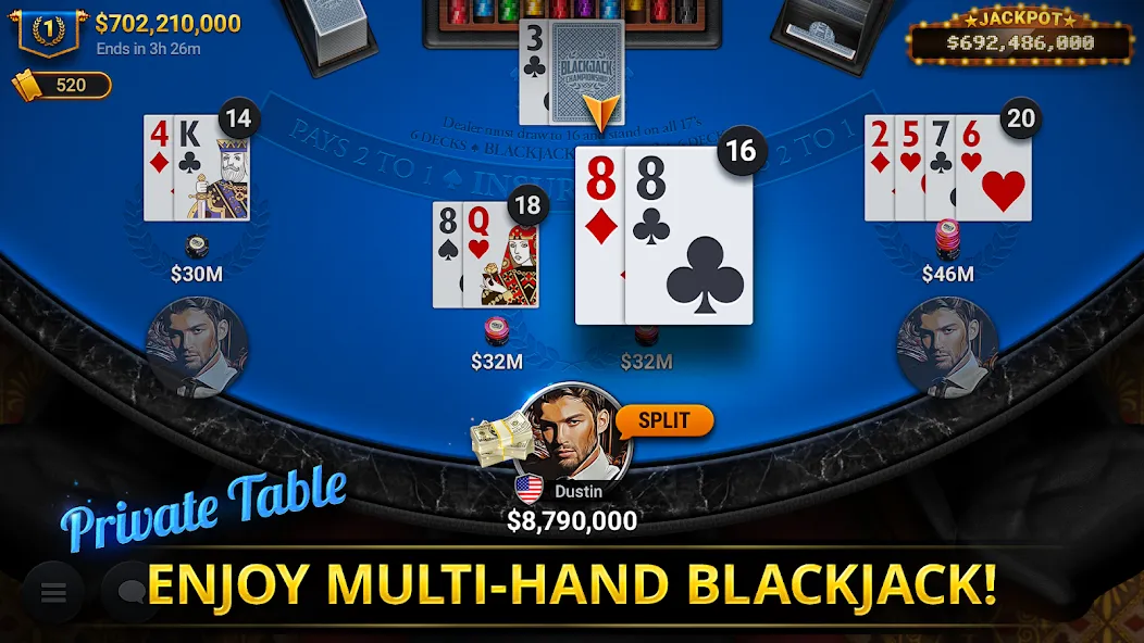 Blackjack Championship (Блэкджек Чемпионат) [MOD: Все открыто] - Скриншот 5