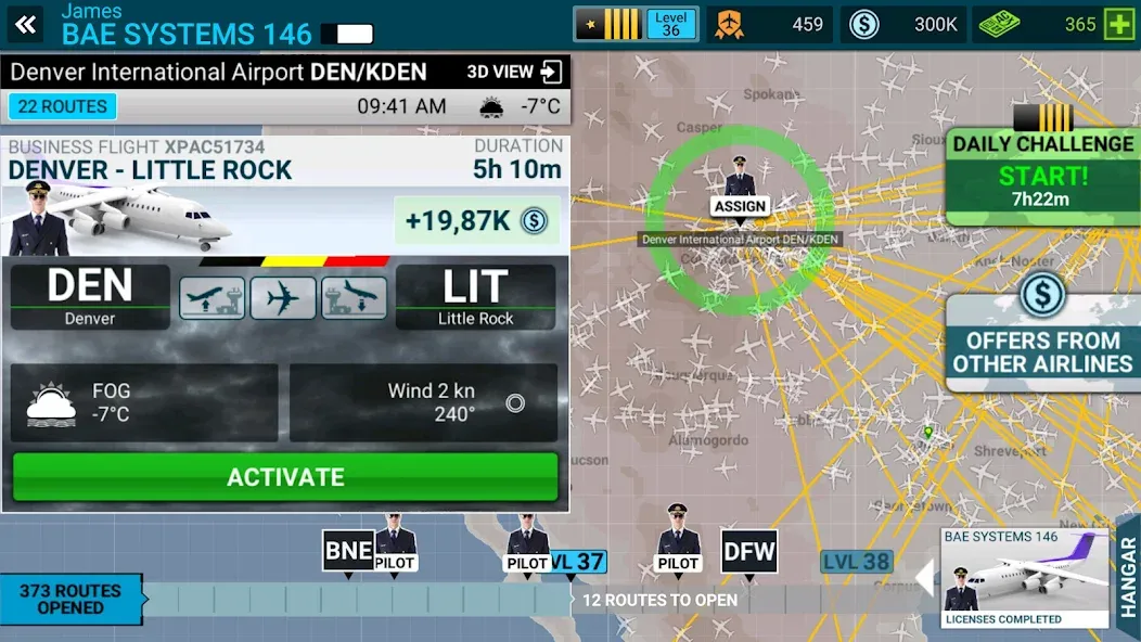 Airline Commander: Flight Game (ЭЙРЛАЙН КОМАНДЕР) [MOD: Разблокировано] - Скриншот 3