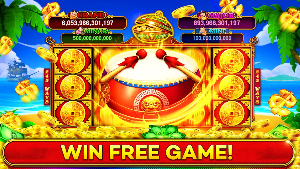 Jackpot Boom Casino Slot Games (Джекпот Бум Казино Игры на Слотмашинах) [MOD: Mega Mod/Меню] - Скриншот 1
