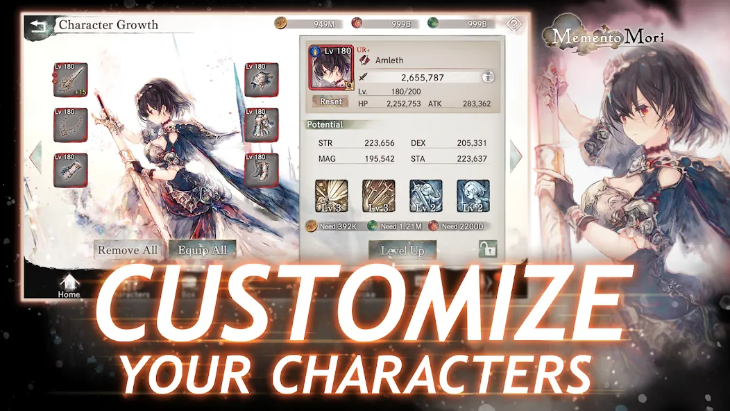 MementoMori: AFKRPG (Мементо Мори) [MOD: Premium/Unlocked] - Скриншот 4