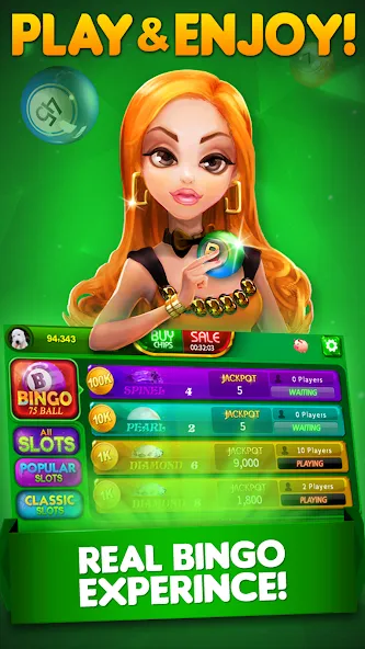 Bingo City 75 : Bingo & Slots (Бинго Сити 75) [MOD: Разблокировано] - Скриншот 1