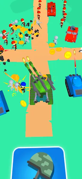Tank Commander: Army Survival (Танк Коммандер) [MOD: Бесконечные деньги] - Скриншот 1